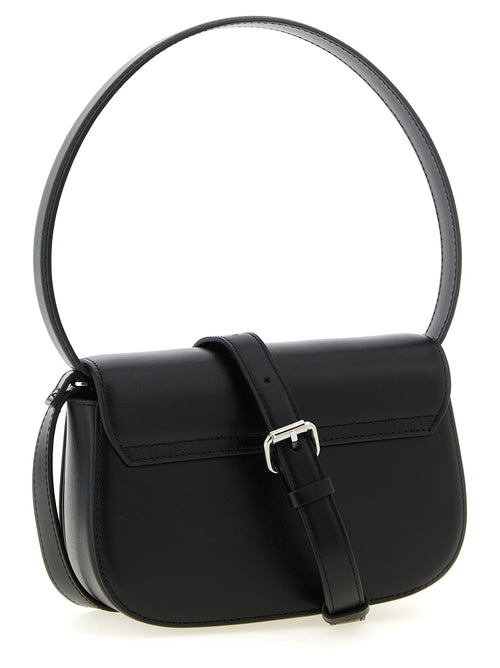 Diesel Black Cowhide Shoulder Bag